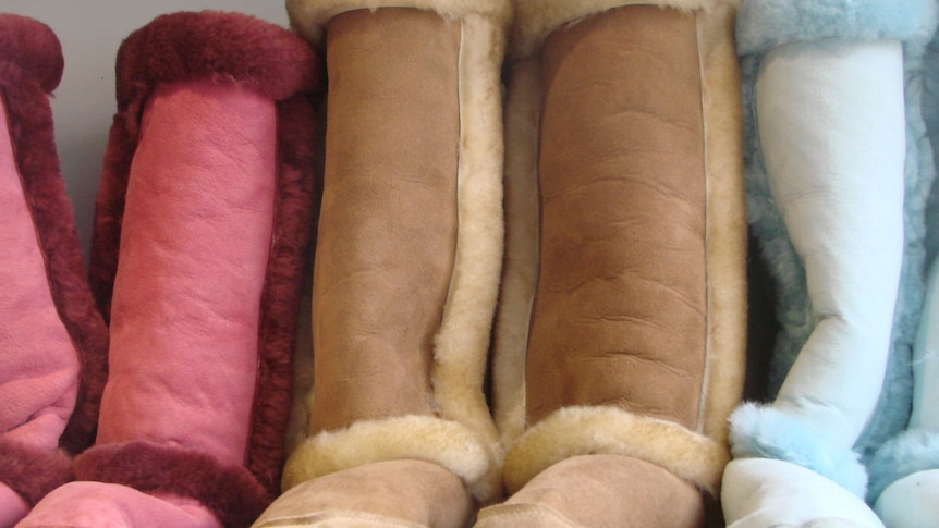 A rainbow of ugg boots
