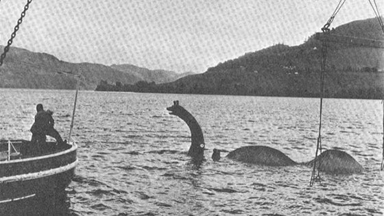 The long lost model of Nessie used during the filming of the 1970s movie, The Private Life of Sherlock Holmes.