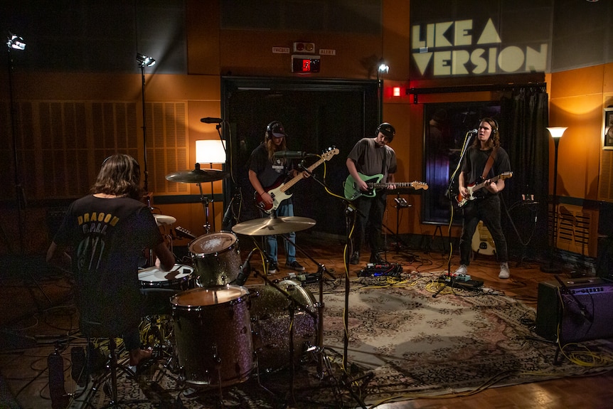 Dear Seattle in the triple j studios performing for Like A Version