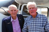 Murray (l) and Eric Maxton, two brothers from Albany who flew in the same bomber in WW2 1 November 2014
