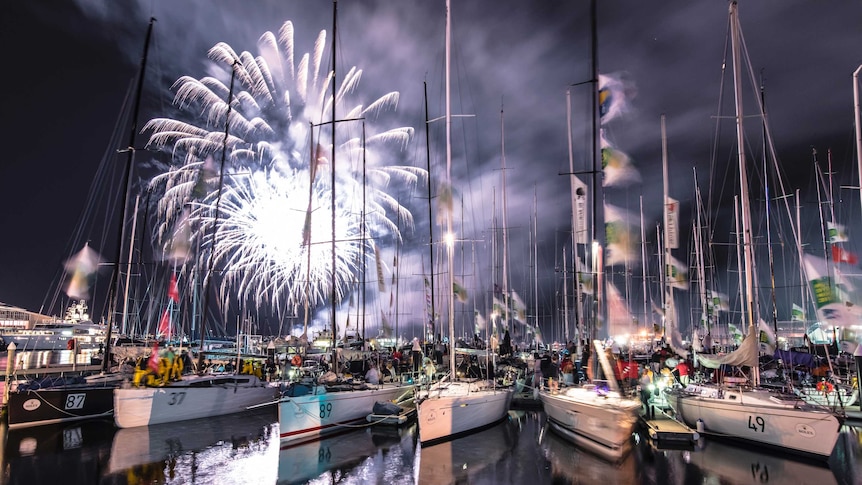 Fireworks over Constitution Dock
