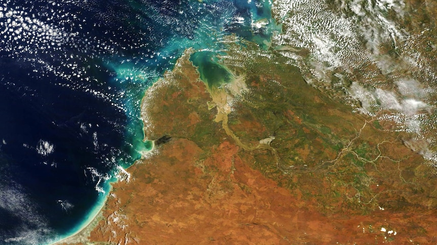 An aerial view of northern australia