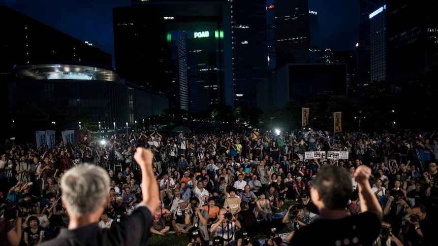 Occupy Central protesters in Hong Kong