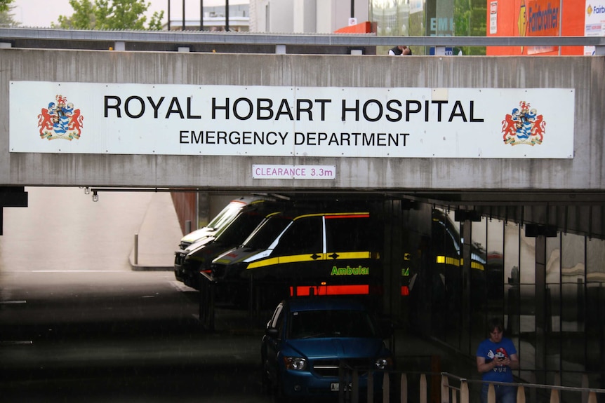 Royal Hobart Hospital Emergency Department exit ramp