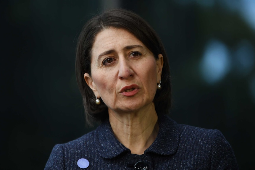 NSW Premier Gladys Berejiklian addresses a press conference on the coronavirus outbreak