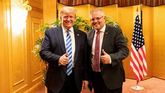 Donald Trump and Scott Morrison