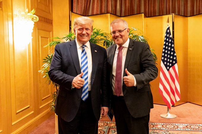 Donald Trump and Scott Morrison