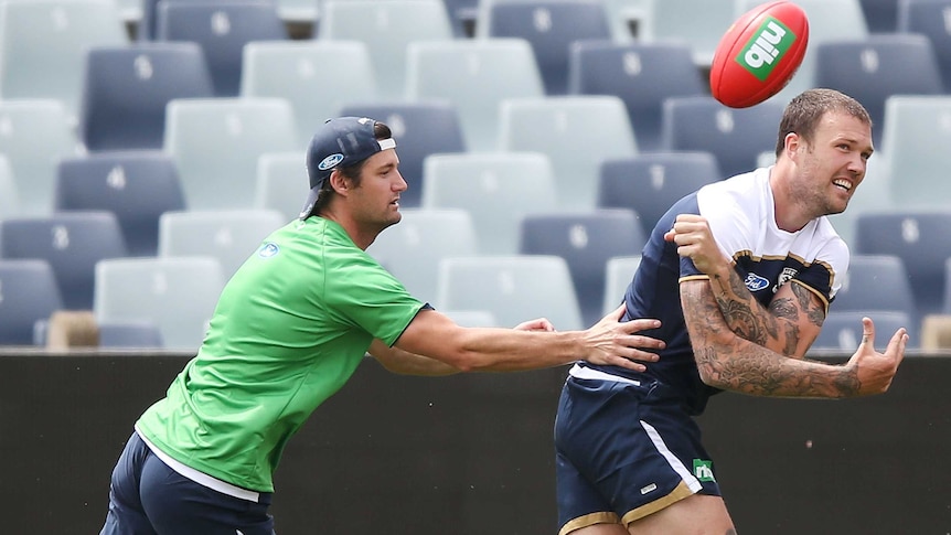 Mitch Clark at Geelong Cats training