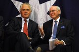 Malcolm Turnbull with former prime minister John Howard