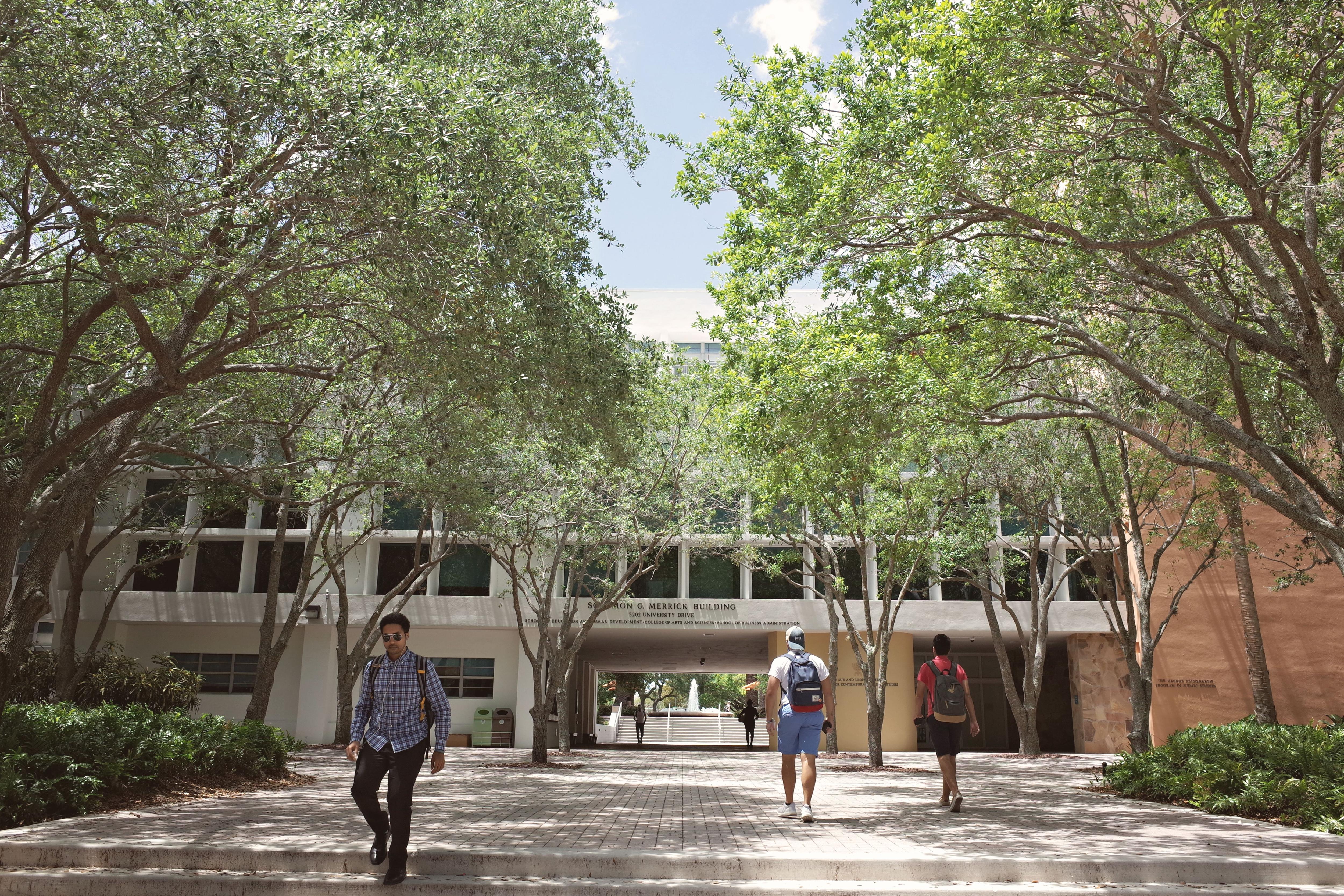 Students on campus