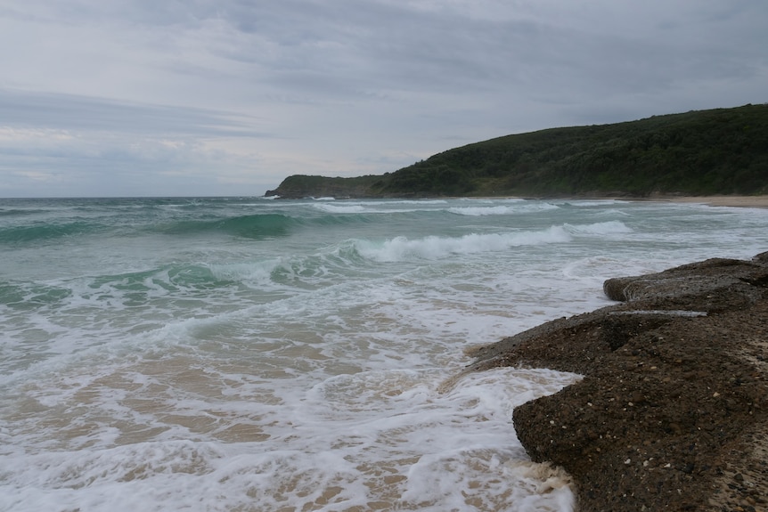 Waves at a beach