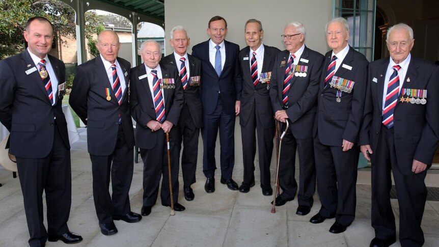 Tony Abbott meets D-Day veterans