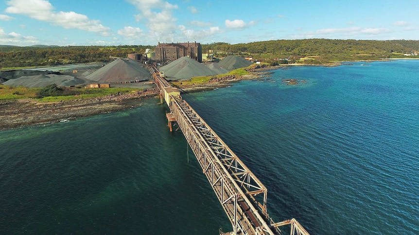 The ship loading facility at Port Latta.