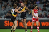 The Tigers' Shaun Griggs helped his side to victory over the Sydney Swans at the MCG.