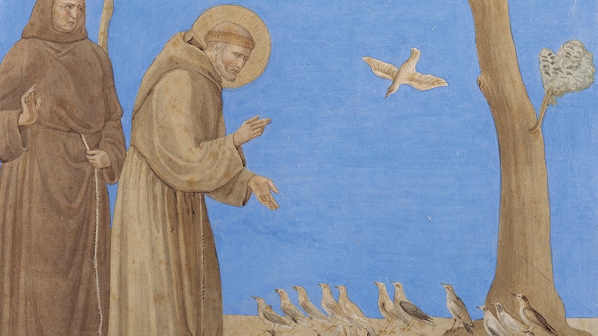 St Francis Preaching to the Birds, by J A Ramboux 1808