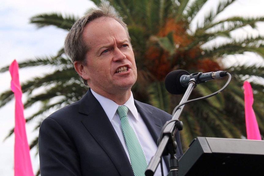 Bill Shorten addresses teachers rally