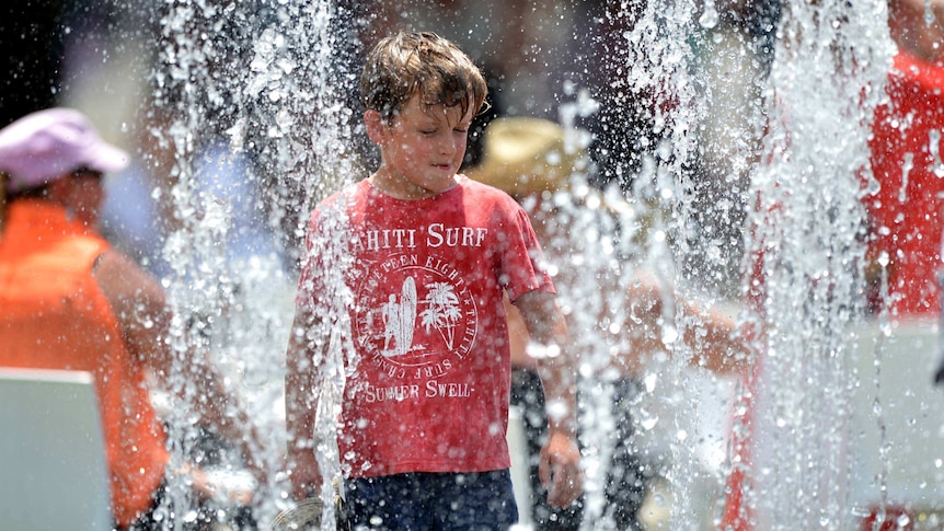 Melbourne boy escapes the heat