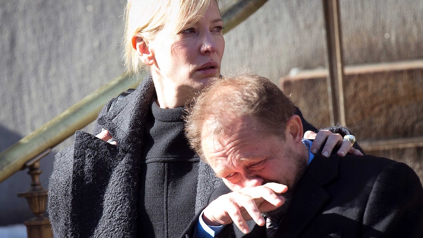 Cate Blanchett at PSH funeral