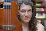 Cecilia Brandolini with her ukulele