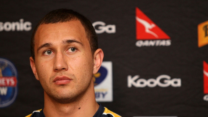 Plenty on his mind...but Robbie Deans is imploring Quade Cooper to put all distractions on hold.