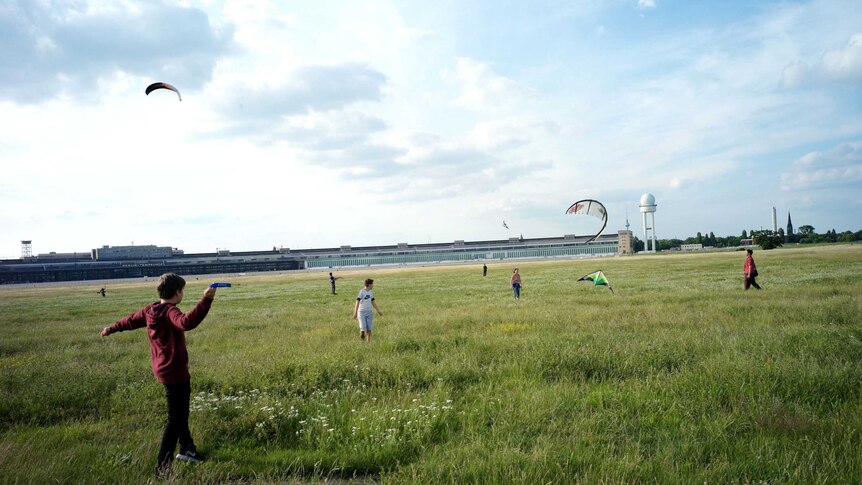 The runways of Tempelhof Airport have been transformed into a massive park in the middle of Berlin