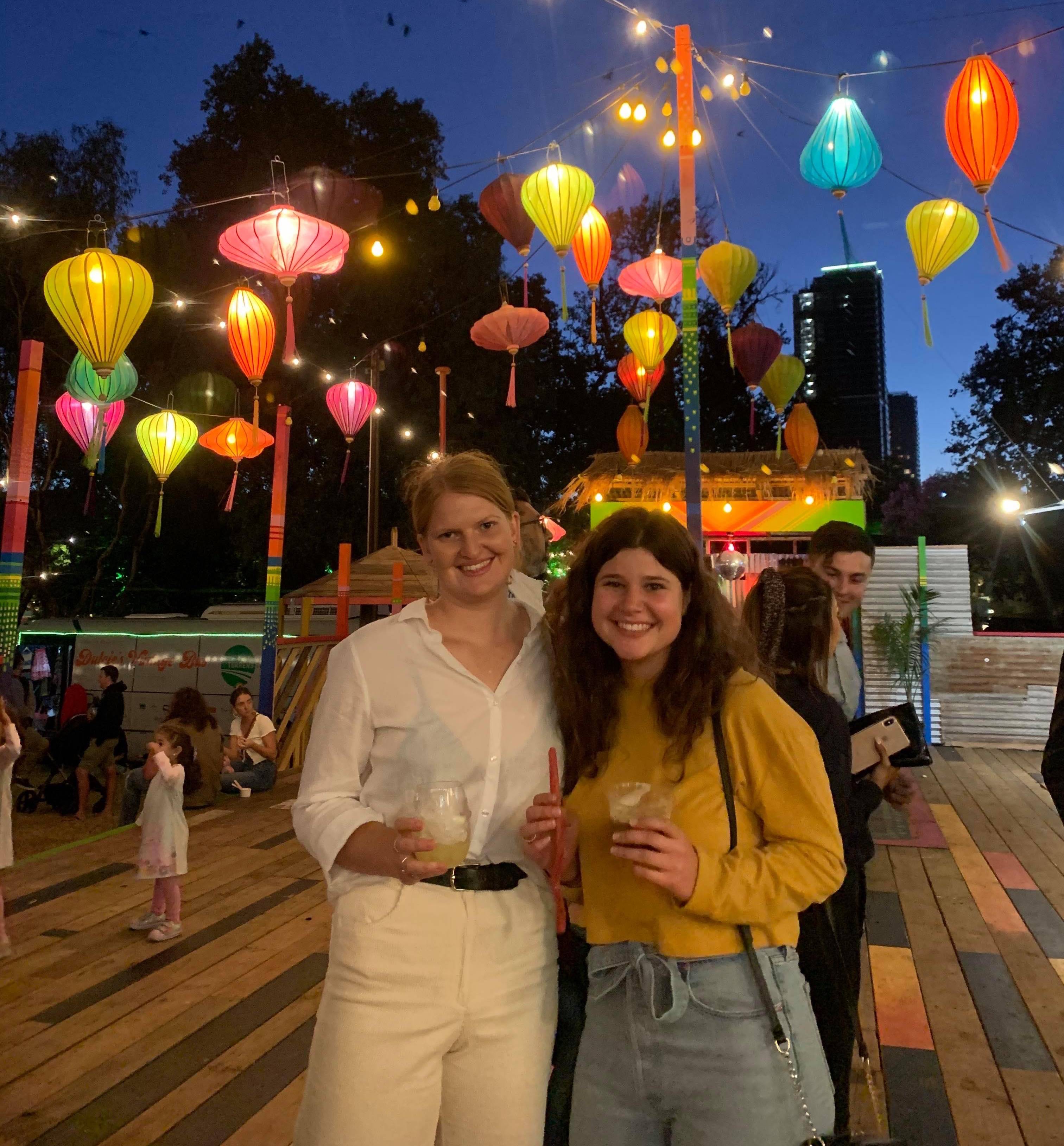 Two people at the Adelaide Fringe.