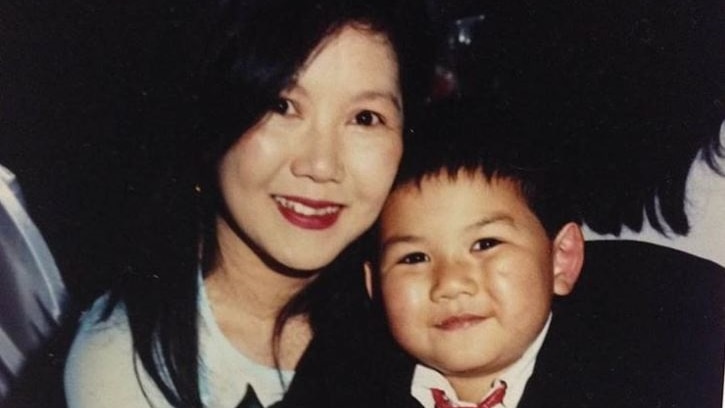 Hieu Nguyen and his mother