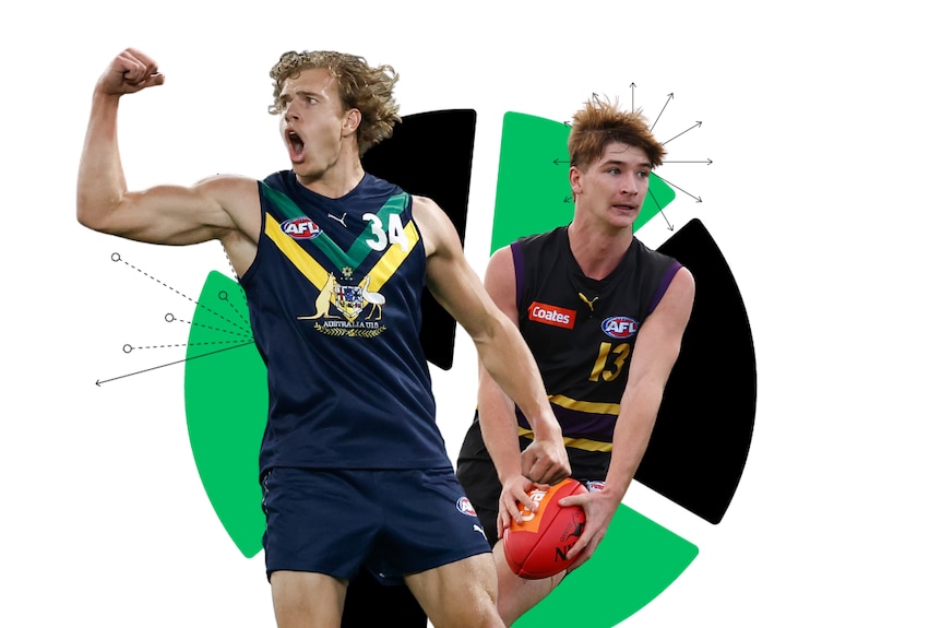 A composite photo of Jed Walker and Phoenix Gothard