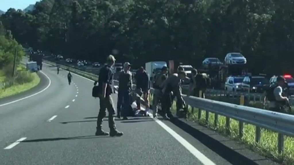 Man in custody after alleged carjacking, stabbing and 200km police ...