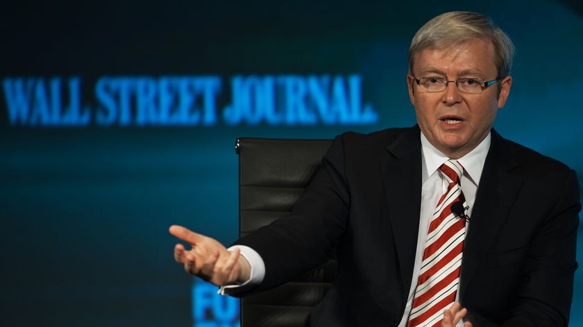 Prime Minister Kevin Rudd in Washington DC