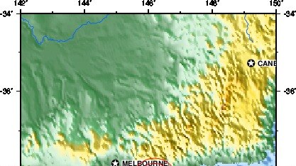 Map of Melbourne earthquake