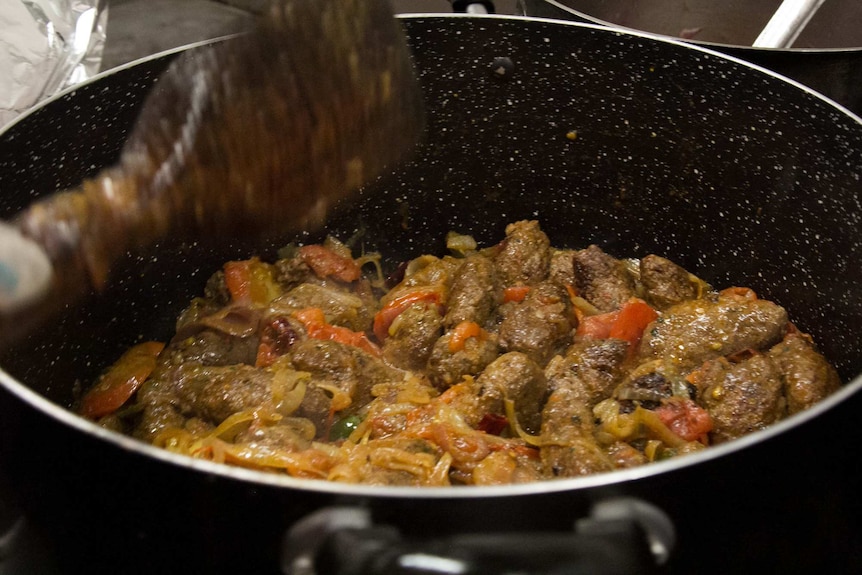 A pot of Hyderabadi dum kebab