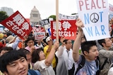 Japanese protestors