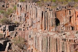 Vertical rocks in the Gawler Ranges