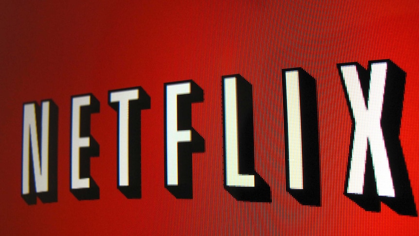 The Netflix logo is shown on an ipad in Encinitas California.