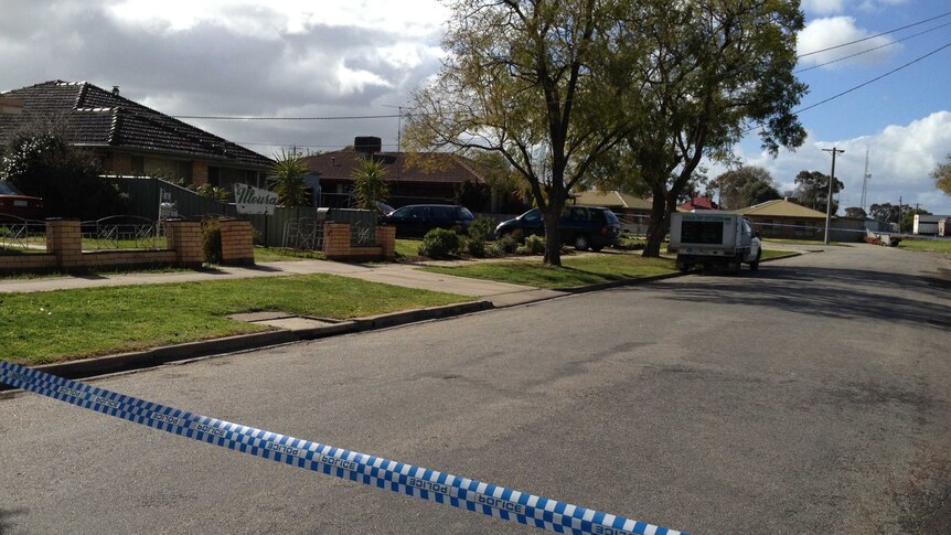 Police have blocked off Lloyd St, Kerang, as investigations continue.
