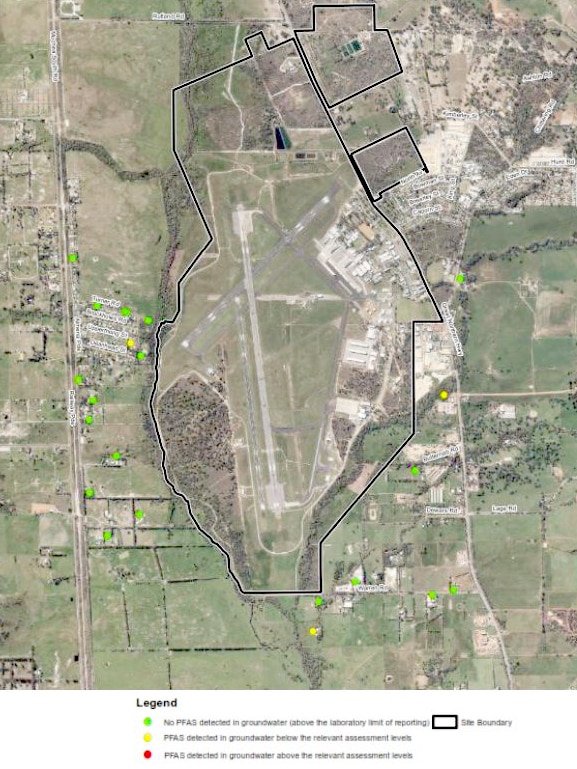 Bore water sample map