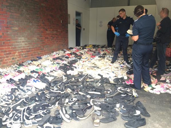 Stolen shoes in Melbourne