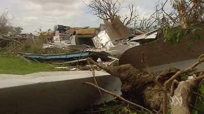 Cyclone Ingrid caused extensive damage.