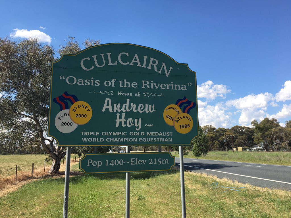 Culcairn's town sign