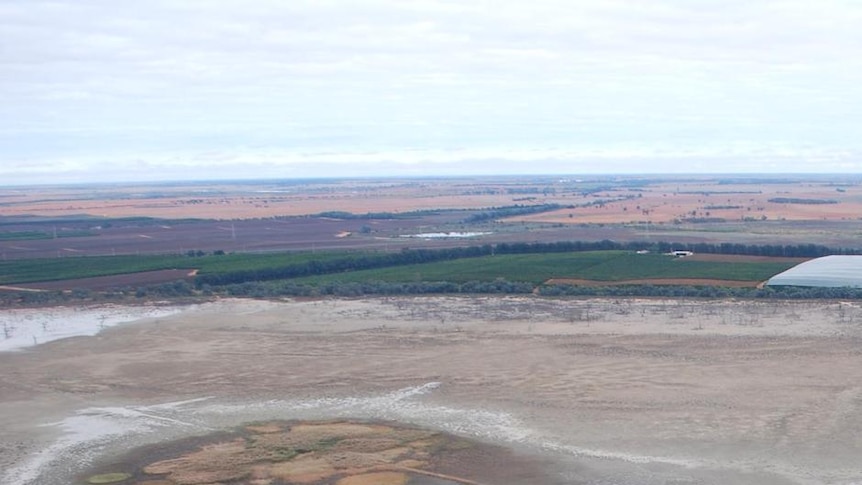 Salt lakes in the Mildura region of the Murray Darling Basin