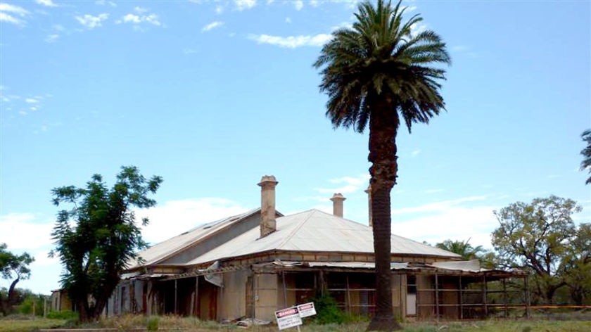 Construction at the homestead at Toorale Station in north-west NSW