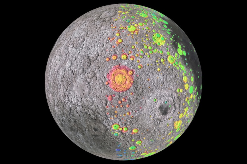 Cratères sur la Lune