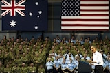 Obama addresses troops in Darwin