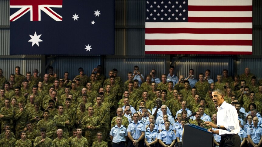 Obama addresses troops in Darwin