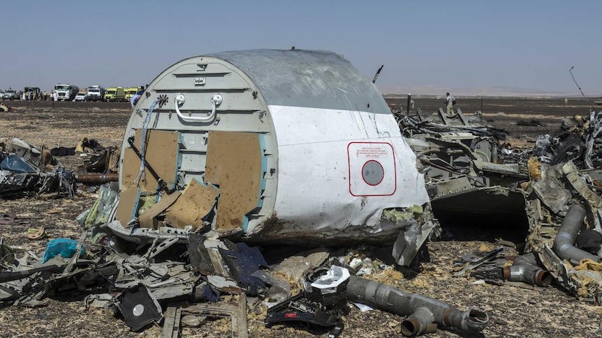 Wreckage at Sinai