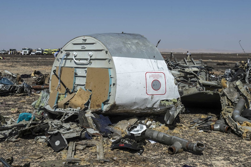 Wreckage at Sinai