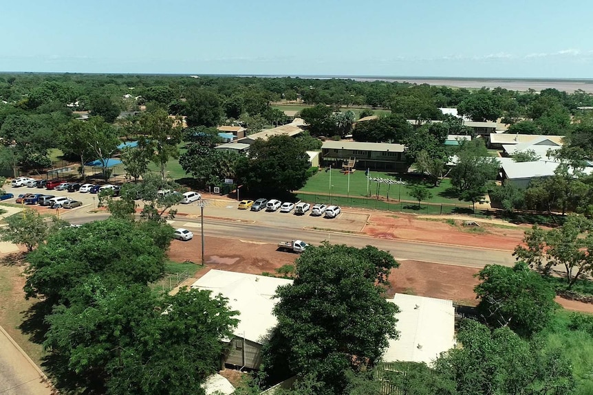 Aerial image of Derby District High School.