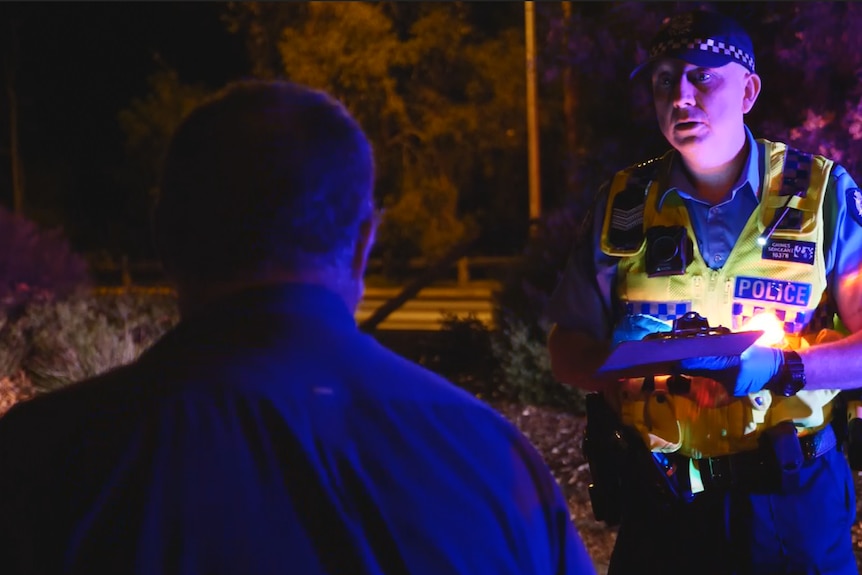 Coronavirus police checkpoint in Mount Barker