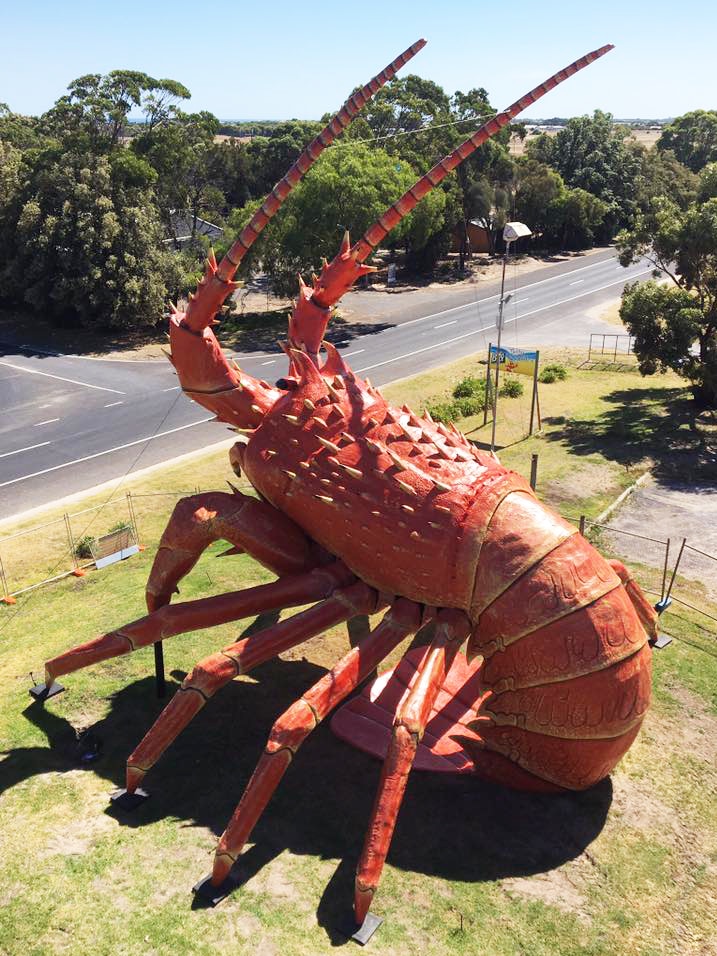 Larry the Lobster aerial
